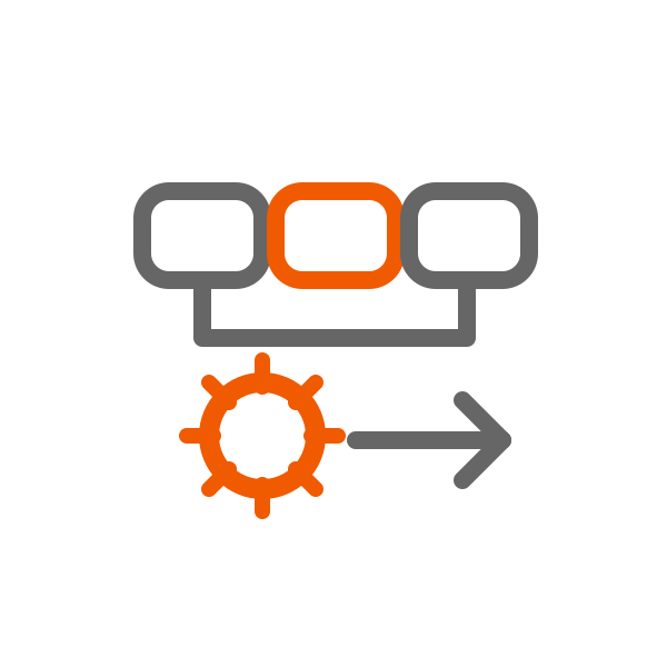 Icono de la etapa Diseñar e implementar